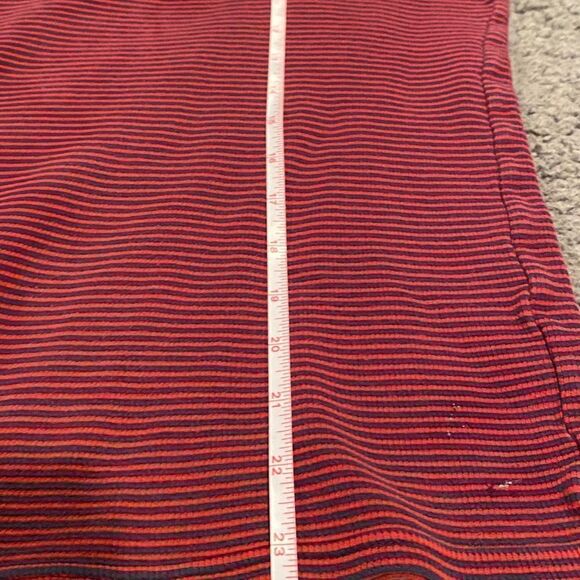 Polo Ralph Lauren Navy & Burgundy Stripe Shirt Size Medium - Picture 12 of 12